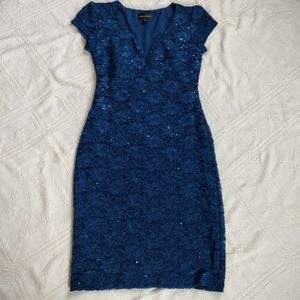 Blue cocktail dress